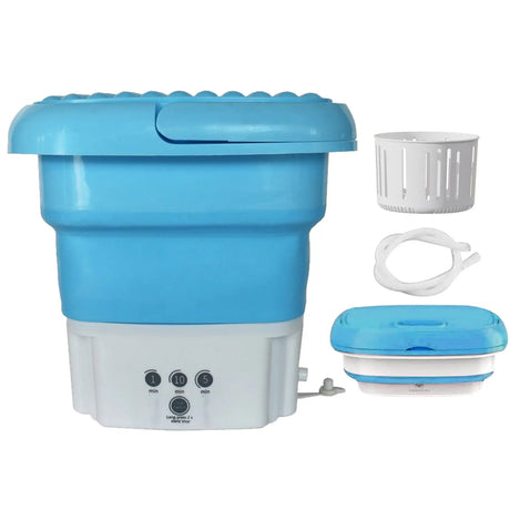 Folding Portable Washing Machine With Dryer Bucket for Clothes Socks Underwear Mini Cleaning Machines Centrifugal Washer Travel