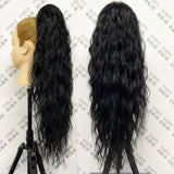 Curly Ponytail Extensions Clip in Synthetic Drawstring Ponytail Wig Long Water Wave Afro Pony Tail Women Hairpiece False