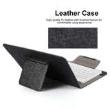 Universal Wireless Bluetooth Keyboard with Leather Case Stand Cover for iPad 7 8 Inch 9 10 Inch Tablet for iOS Android Windows