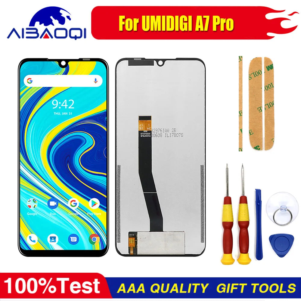 New Original Touch Screen LCD Display For Umidigi A7 Pro Mobile Phone Replacement Parts + Disassemble Tool