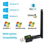 USB Wifi Adapter Antenna Wifi USB Adapter Card Wi-Fi Adapter Free Driver Ethernet Wireless Network Card