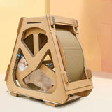 Water Wheel Ferris Wheel Corrugated Paper Cat Scratch Board , Cat Exercise Treadmill, Pet Furniture Cat Climbing Frame Cats Toys