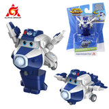 Super Wings S6 Tino 2 inches Mini Transforming Anime Deformation Plane Robot Action Figures Transformation Kids Toys Gifts