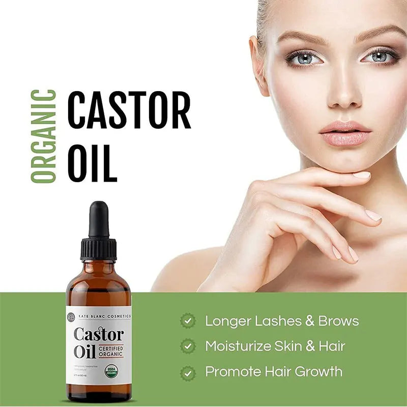 Castor Oil Prevents Hair Loss Stimulate Eyelashes Eyebrows Hair Growth Moisturize Skin Care Hair Growth Products Beauty Health