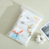 5pcs/batch thickened muslin 30X30cm cotton soft baby towel handkerchief bath care face cloth burp cloth