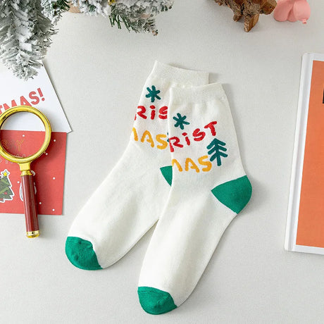 4 Pairs/Lot Children Girls Socks Christmas Socks For Kids Cotton 2-12Years Comfortable Toddler Leg Warmers Boys Long Socks