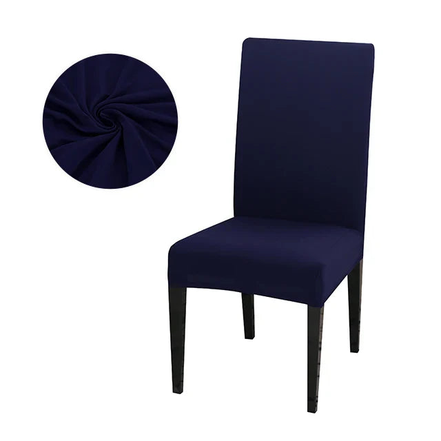 Elastic solid color Chair Cover Home Spandex Stretch Slipcovers Chair Seat Covers For Kitchen Dining Room Wedding Banquet Home