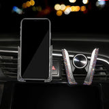 New Bling Car Phone Holder Rhinestones Air Vent Smartphone Support Crystal Diamond Phone Clip Car Interior Accessories for Girls