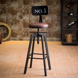 Industrial Swivel  Bar Stools ,Wrought-iron Bar Chair,Household Lift Bar Chairs,Solid Wood High Chair,High Bar Stools