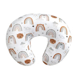 2pcs Printed Nursing Pillow Case Diaper Changing Pad Cover Set for Newborns Comfortable Baby Nappy Changing Mat Sleeve