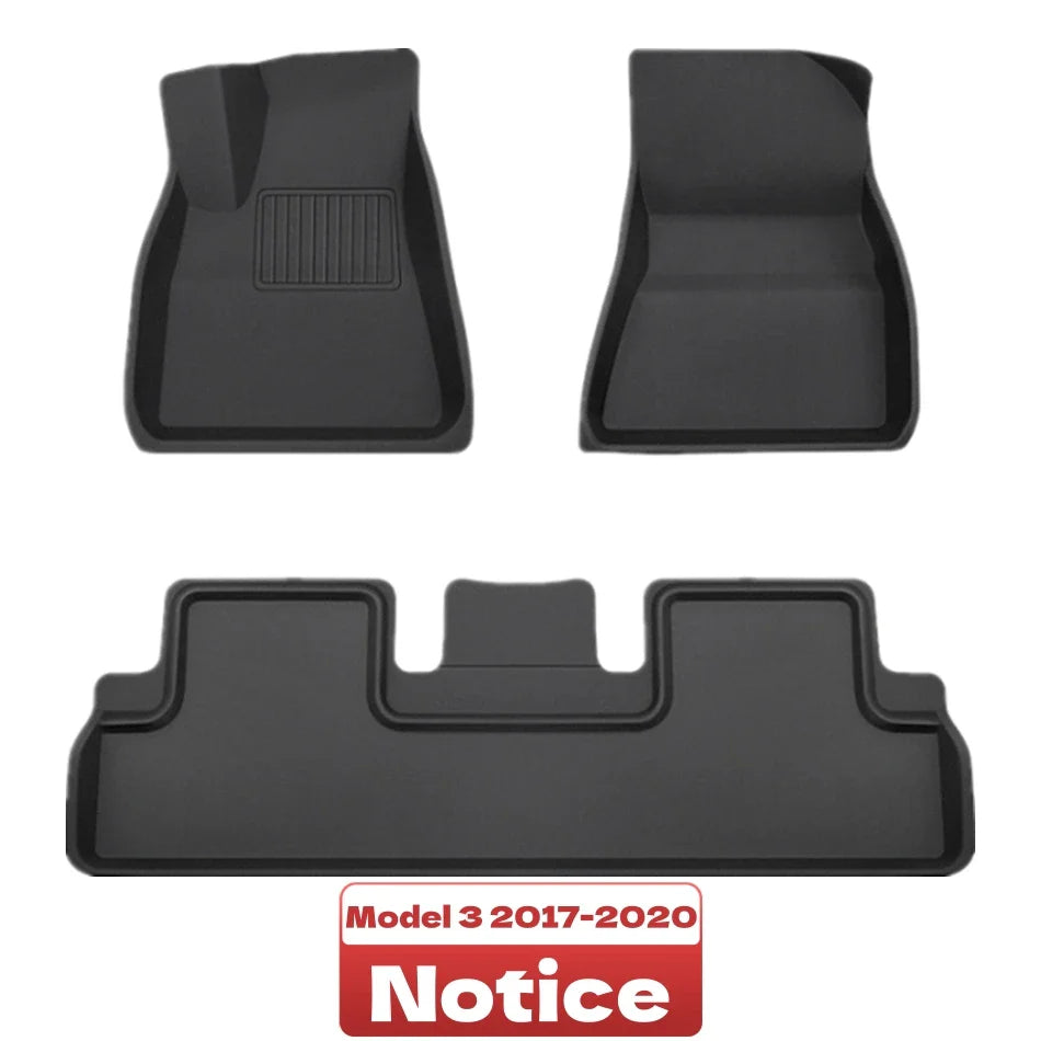 Model Y Model 3 Floor Mat 2017-2023 Luggage Mat Custom For Tesla Mat Trunk Mat 3D XPE All Weather Anti-Slip Set Floor Liner Mat