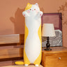 1PC 90~130cm Long Giant Cats Plush Toy Cylidrical Animal Bolster Pillow Cat Stuffed Plushie Children Sleeping Friend Gift