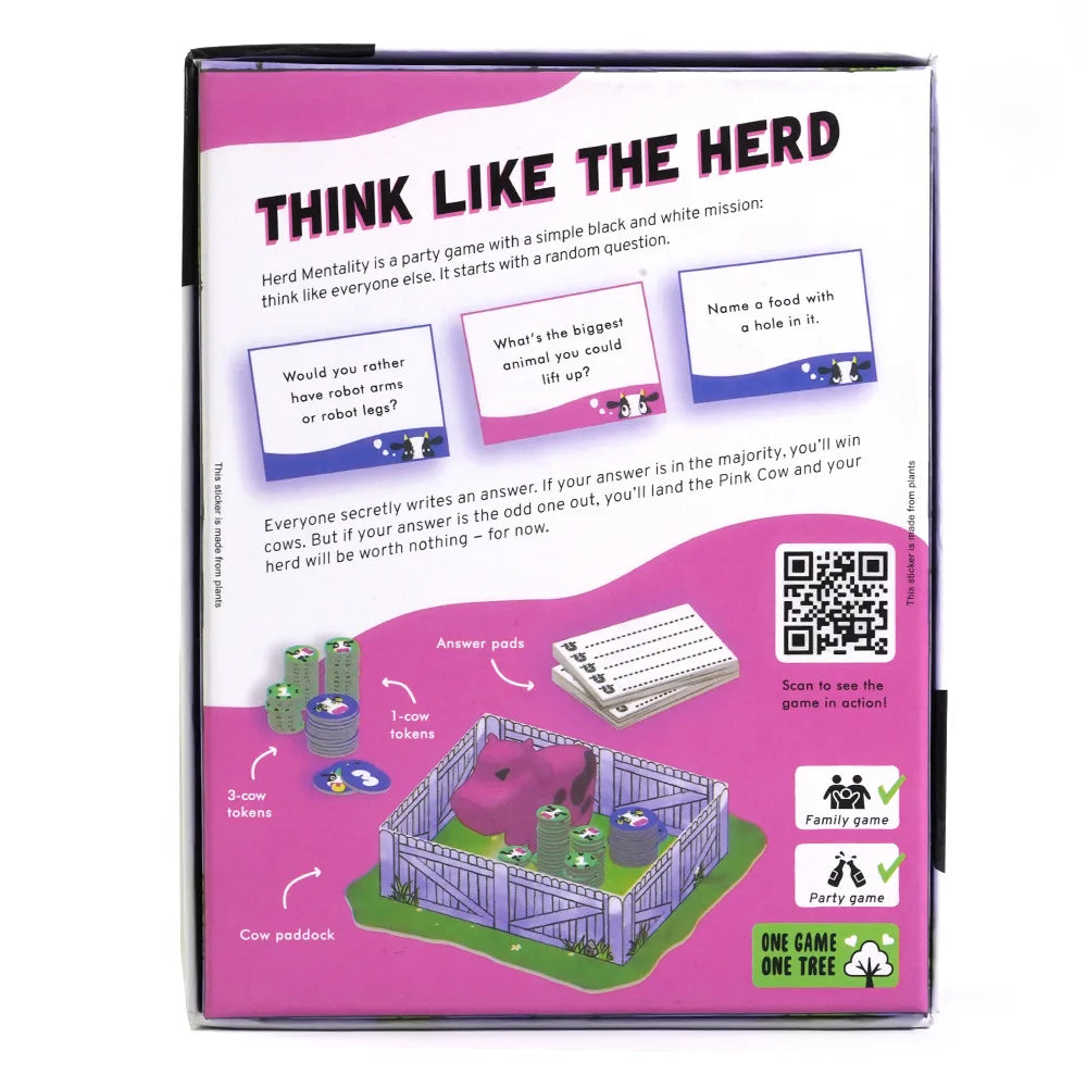 2023 New Herd Mentality Card Game The Udderly Hilarious Party Game Fun For The Whole Family Best Board Games