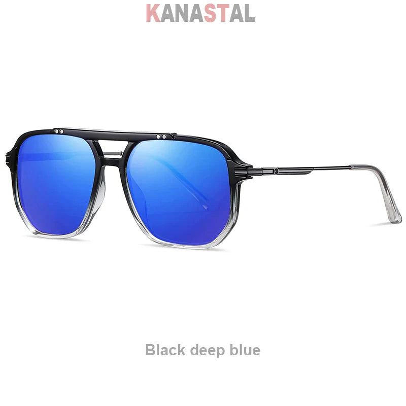 Men's Polarized Sunglasses UV400 TR Metal Colorful Square Eyeglasses Frames Beach Outdoors Driving Travel Women Visor Eyewear