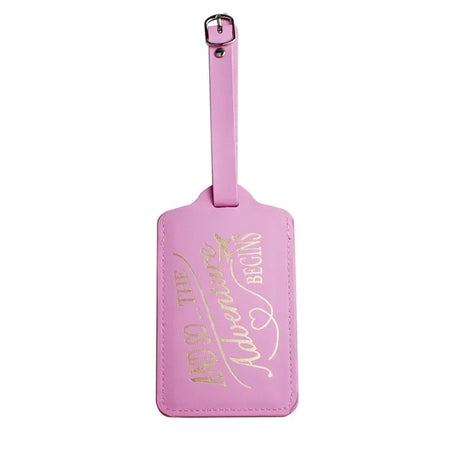 Travel Accessories Colored Letter Leather Luggage Tag with Name ID Address Waterproof Ultra-thin Aircraft Boarding Baggage Label