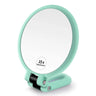 Magnifying Handheld Mirror ,Travel Folding Hand Held Mirror,Double Sided Pedestal Makeup Mirror with 1/2/5/10/15x Magnification