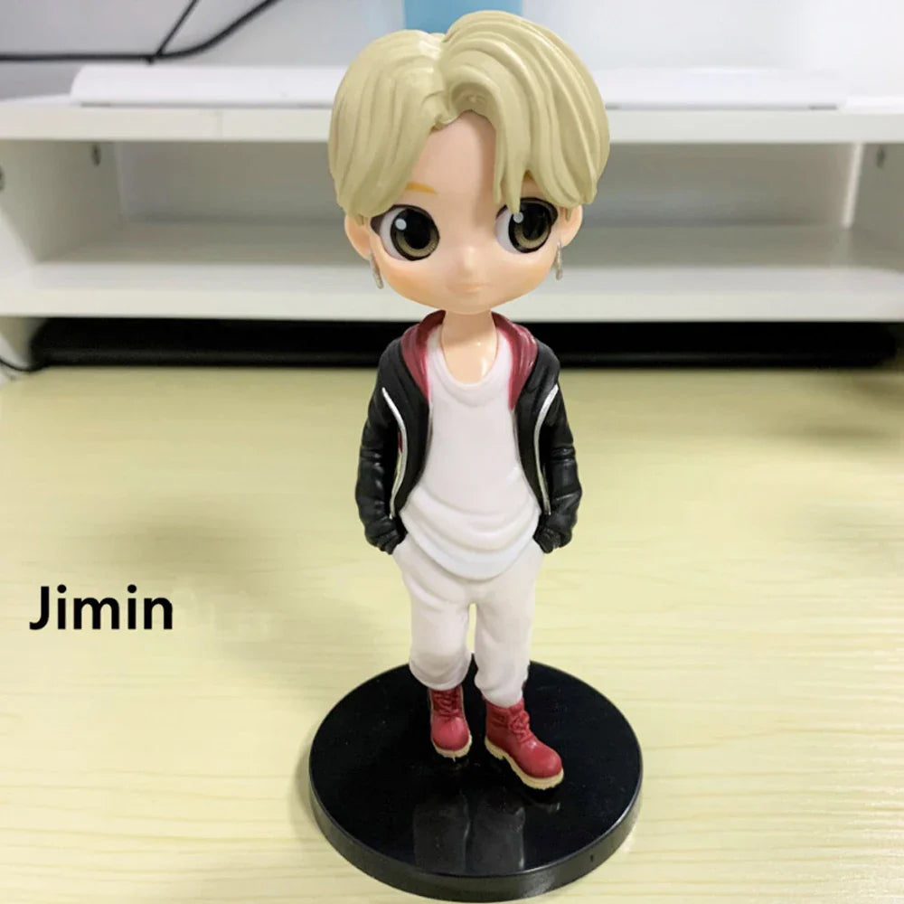 7pcs/set Bangtan Boys Groups Rm Jin Suga Jhope Jimin V Jungkook Doll Model Toy Action Figure Star Idol Cute Army Gift For Kids