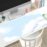 Mouse Pad Gamer Cute Aesthetic Kawaii Oil Painting XL Mousepad XXL Mechanical Keyboard Pad Office Office Accessories Mice Pad