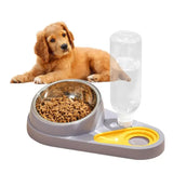 Tilted Cat Food Bowl Set Automatic Pet Water Dispenser and Food Bowl Pet Supplies for Cats Dogs Feeding & Watering Accessories