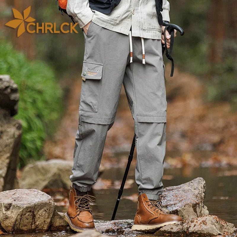 CHRLCK Men's Overalls Pants Hiking Trousers Quick Drying Men Waterproof Breathable Fishing  Camping Huntting Outdoor Sport Pants