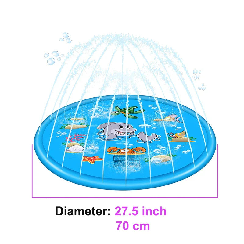 Children Play Water Mat Summer Beach Sprinkler Inflatable Spray Water Pad Outdoor Game Toy Lawn Swimming Pool Mat Kids Toys