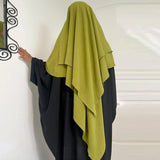 Islamic Prayer Hijab Khimar Muslim Women Niqab Ramadan Overhead Solid Color Middle East Arab Nigeria Turkey Dupattas