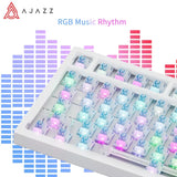 Ajazz Ak820 RGB Tri-Mode Gaming Mechanical Keyboard 82 Key Bluetooth 2.4GHz Wireless Gamer Keyboard Custom Gasket for Pc Laptop