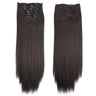 Synthetic Clip in Hair Extensions 6 Pcs/Set 16 Clips Long Straight Hairpieces Clip On Hair Extension for Women Blonde