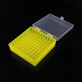 100 Holes Laboratory Plastic Tube Box Rack Use for 2ml 1.5ml 1.8ml Cryopreservation Tube With Connection Cover , 1piece