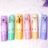 24pcs/set Moisturizing Colourless Lip Balm Natural Plant Sphere Lip Gloss Fruit lipstick Cute smile face Makeup lip oil