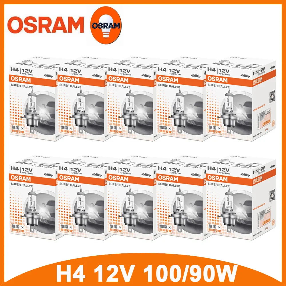 OSRAM H1 H4 H3 H7 12V Standard Lamp White Light Original Headlight Auto Fog Lamp 55W/100W 9003 HB2 Car Halogen Bulb (10 PCS)