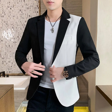 Men Blazer Slim Fit 2024 Autumn New Hot Suit Jacket Casual Streetwear Blazer Masculino Fashion Formal Blazer Hombre Men Clothing