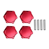 FOR HSP 1/8 Spare Parts Tires Adapter Wheel Nut 4Pcs/Lot 17mm Aluminum Hex Hubs with Pins RC Car for 1/8 HSP TEAM C Rc Car