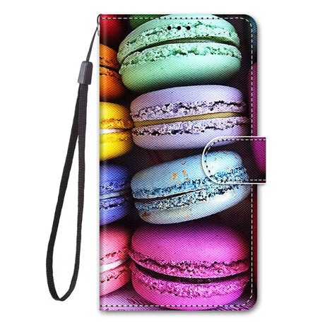 Leather Magnetic Case For Samsung Galaxy A25 A24 A14 4G A34 A54 5G SM-A256B A245F Phone Cover Flip Wallet Painted Funda Etui