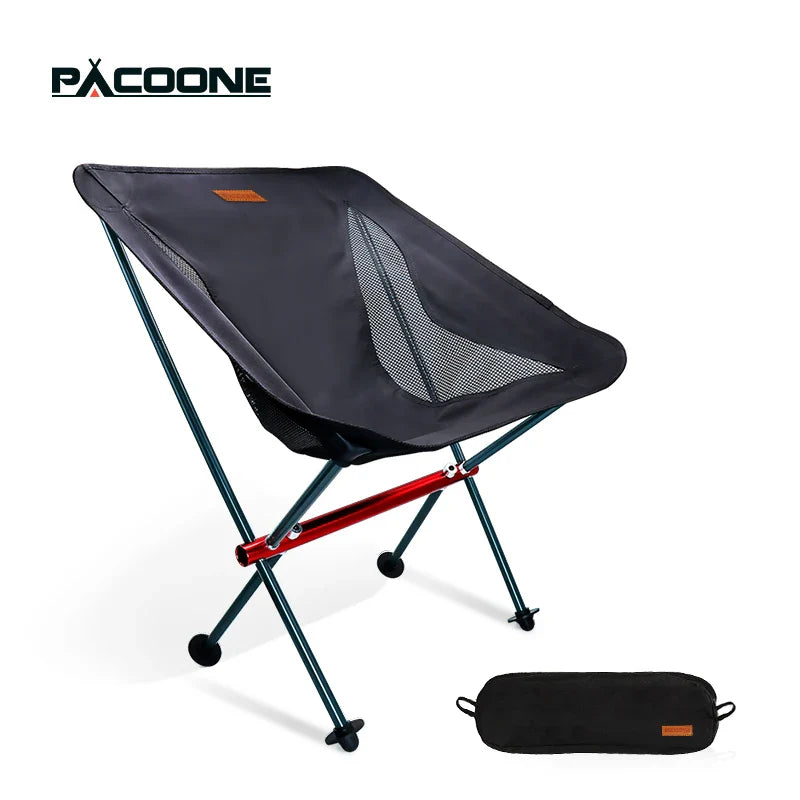 PACOONE Outdoor Portable Camping Chair Oxford Cloth Folding Lengthen Seat for Fishing BBQ Picnic Beach Ultralight Chairs New