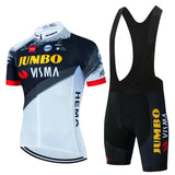 2023 Cycling Kit Men JUMBO Racing Team Cycling Jersey Set Summer MTB Maillot Bicycle Clothes Outdoor Equipment Cycling Clothing