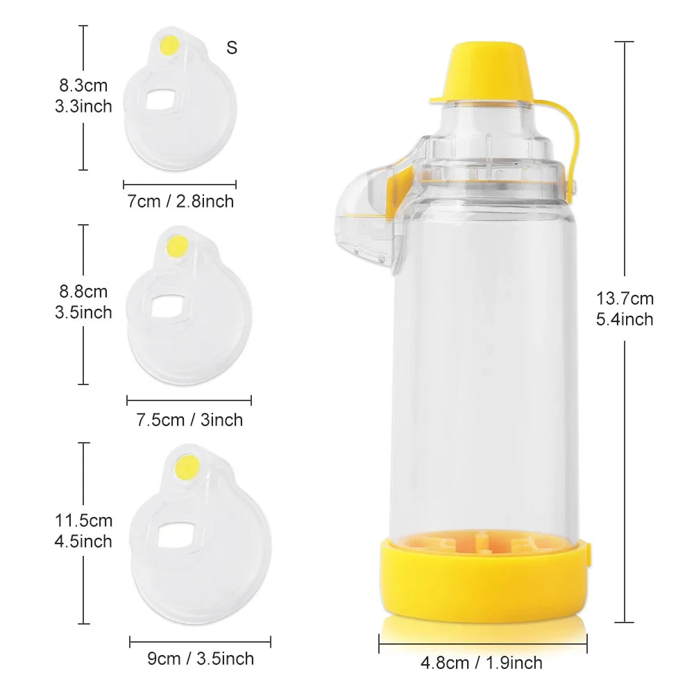 Professional Inhaler Spacer Device Adult/Pediatric/Baby Asthma Spacer Silicone Aerosol Cabin Surgical Supplies Nebulizer Tank