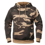 2023 Hoodies Trendy Fleece Mens Autumn Winter Casual Hoodies Men Camouflage Pullover Sweatshirts Male Outwear Hooded Collar Tops