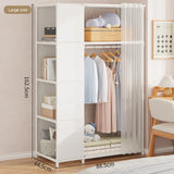 수납장 Clothes Toys Storage Locker,Home Dustproof Wardrobe,Dormitory Steel Frame Reinforced Combination Storage Rack,Simple Cabinet