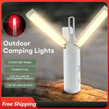 Portable Camping Lantern Rechargeable Tent Light Travel Backpack Lamp Folding Hanging Light Outdoor Emergency Lamp Work Light