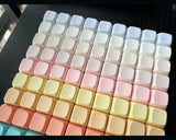 XDA 1u Keycaps Blank Thick PBT Material for Gateron Kailh Cherry MX Switches of Mechanical Keyboards DIY