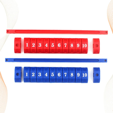 2pcs Durable Blue Red Plastic Scoring Units Counters Markers for Foosball Soccer Table Football Score Keeper (1 Red and 1 Blue)