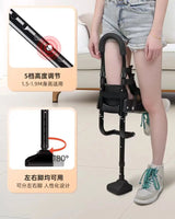 Single-Leg Telescoping Assisted Walking Stick Crutch Support-Free Knee Walker Ankle Fracture Leg Knee Mobility Aids Support