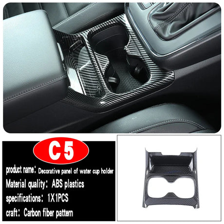 Suitable for 2023 Honda CRV interior decoration center console gear head door decoration carbon fiber pattern accessories