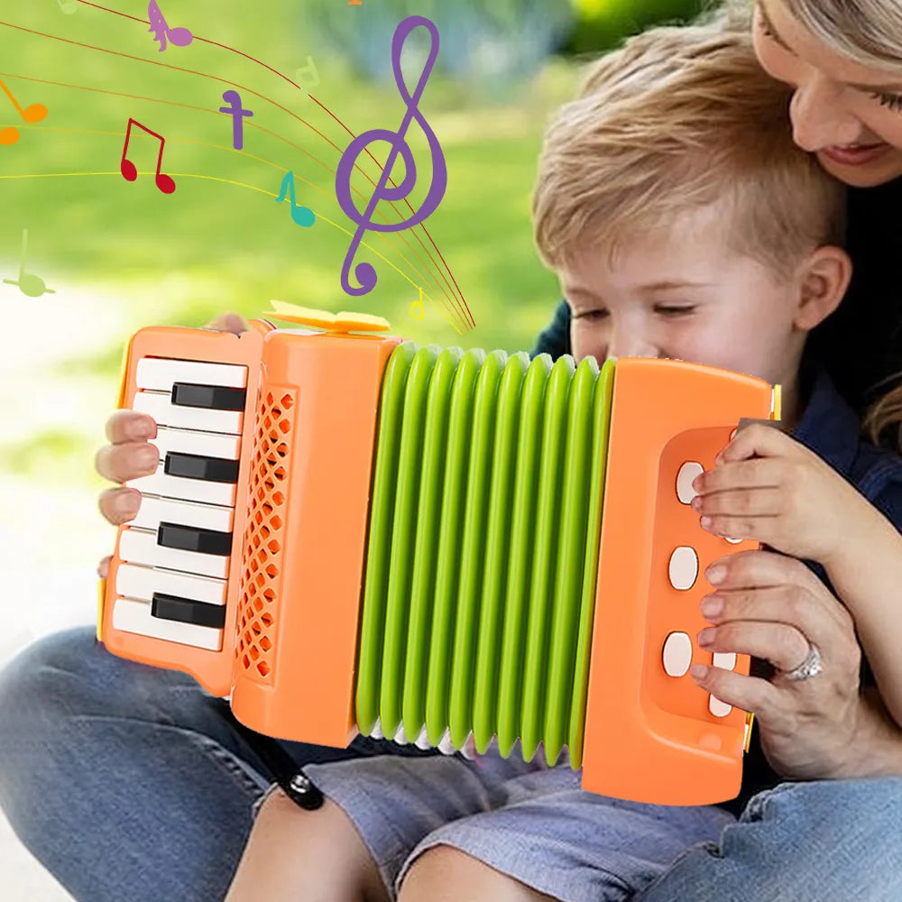 Accordion Toy 10 Keys 8 Bass Accordions for Kids Musical Instrument  Educational Toys Gifts for Toddlers Beginners Boys Girls