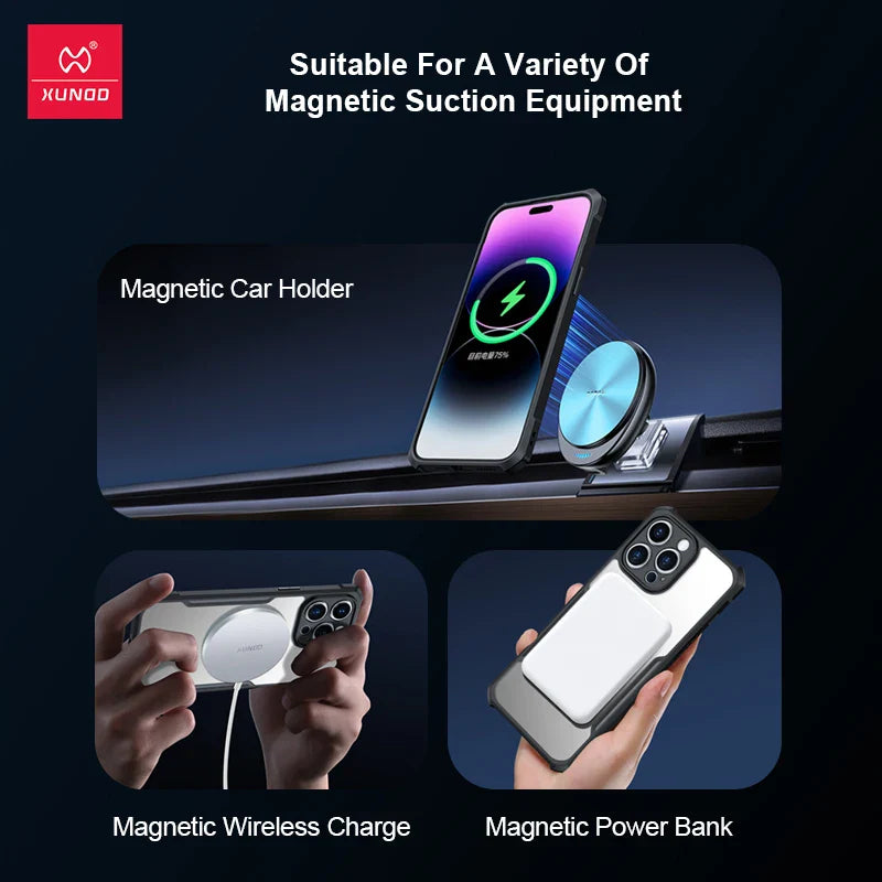 For Xiaomi Poco F5 Pro Xundd Magnetic Case, For Poco F5/Poco F5 Pro Airbag Shockproof Wireless Charging Magnet Phone Cover