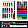 Japan Posca Marker Pen Set Non-Toxic Utilies Escolares Used On Multiple Materials Paper Cloth Glass Canvas Ceramic Plastic Safe