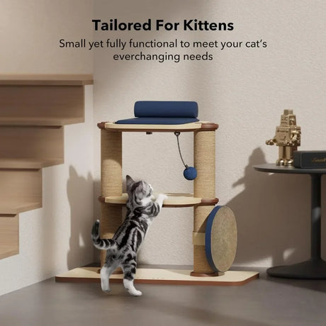 Toy Articles for Cats Scratcher Sisal Scratching Posts Sturdy Multi-Level Activity Center Cat Condo for Any Room Catnip Katzen