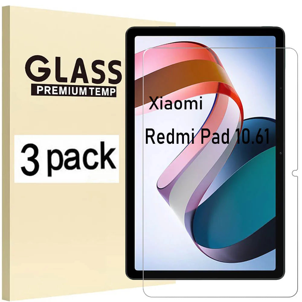 (3 Packs) Tempered Glass For Xiaomi Redmi Pad SE 4 Plus 5 6 Pro 7.9 8.0 10.1 11 10.61 Screen Protector Tablet Film