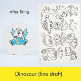 1PC New Pottery Clay Underglaze Cartoon Decal Paper DIY Ceramic Coloring Transfer Paper Jingdezhen High Temperature Firing Decal